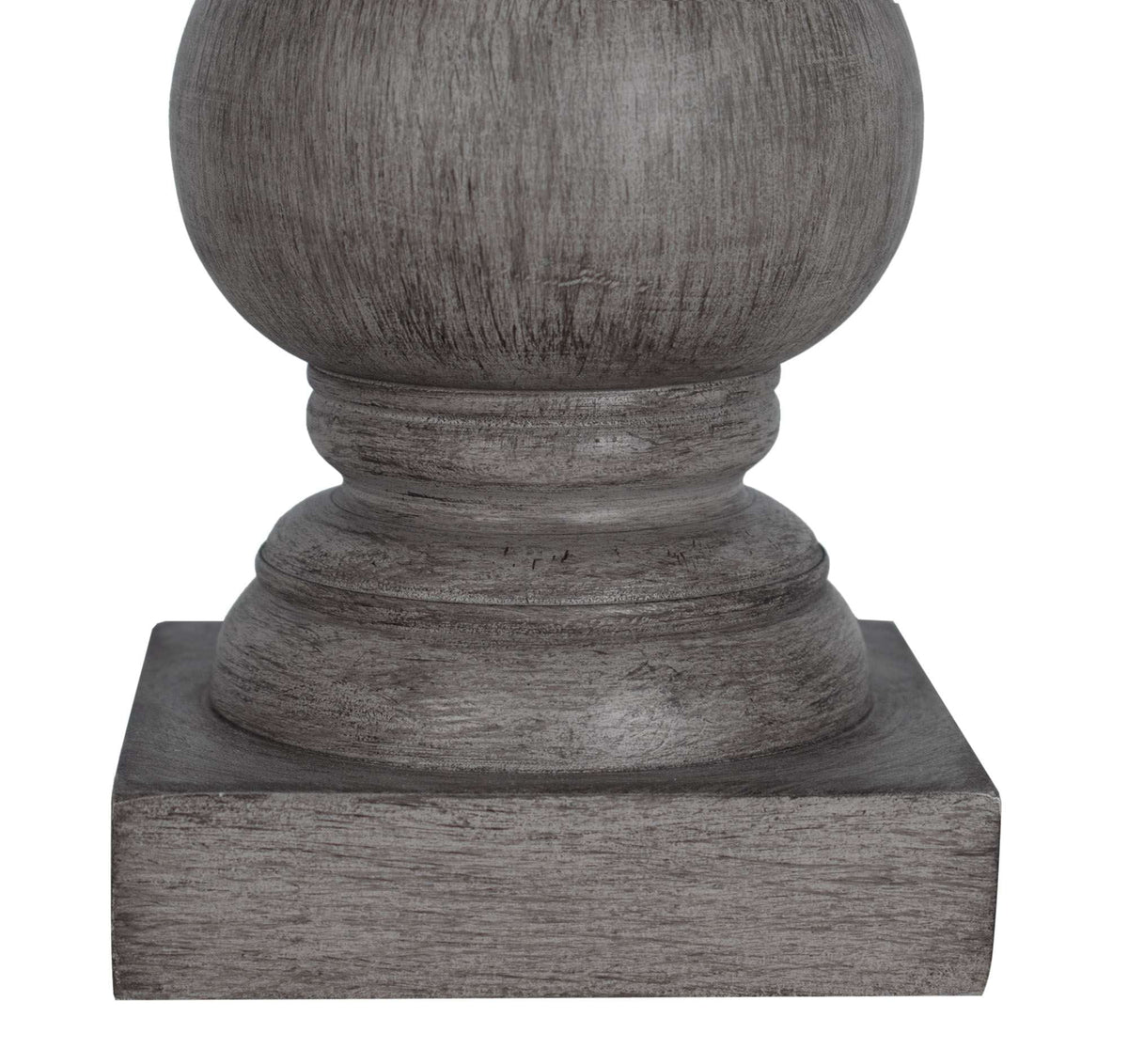 AVERO™ 4 Pack 12.75 in Mini Table Lamp Weathered Wood Finish Polyresin White Shade - AVERO™