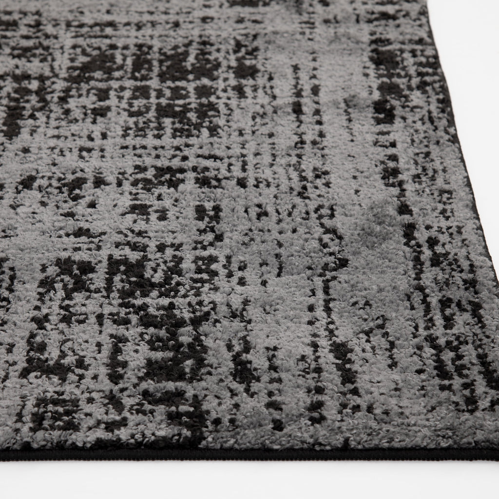 AVERO™ 60"x79" Black and Gray Abstract Indoor Area Rug - AVERO™