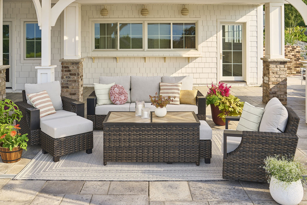AVERO™ Rockport Outdoor Wicker Sofa, Brown - AVERO™