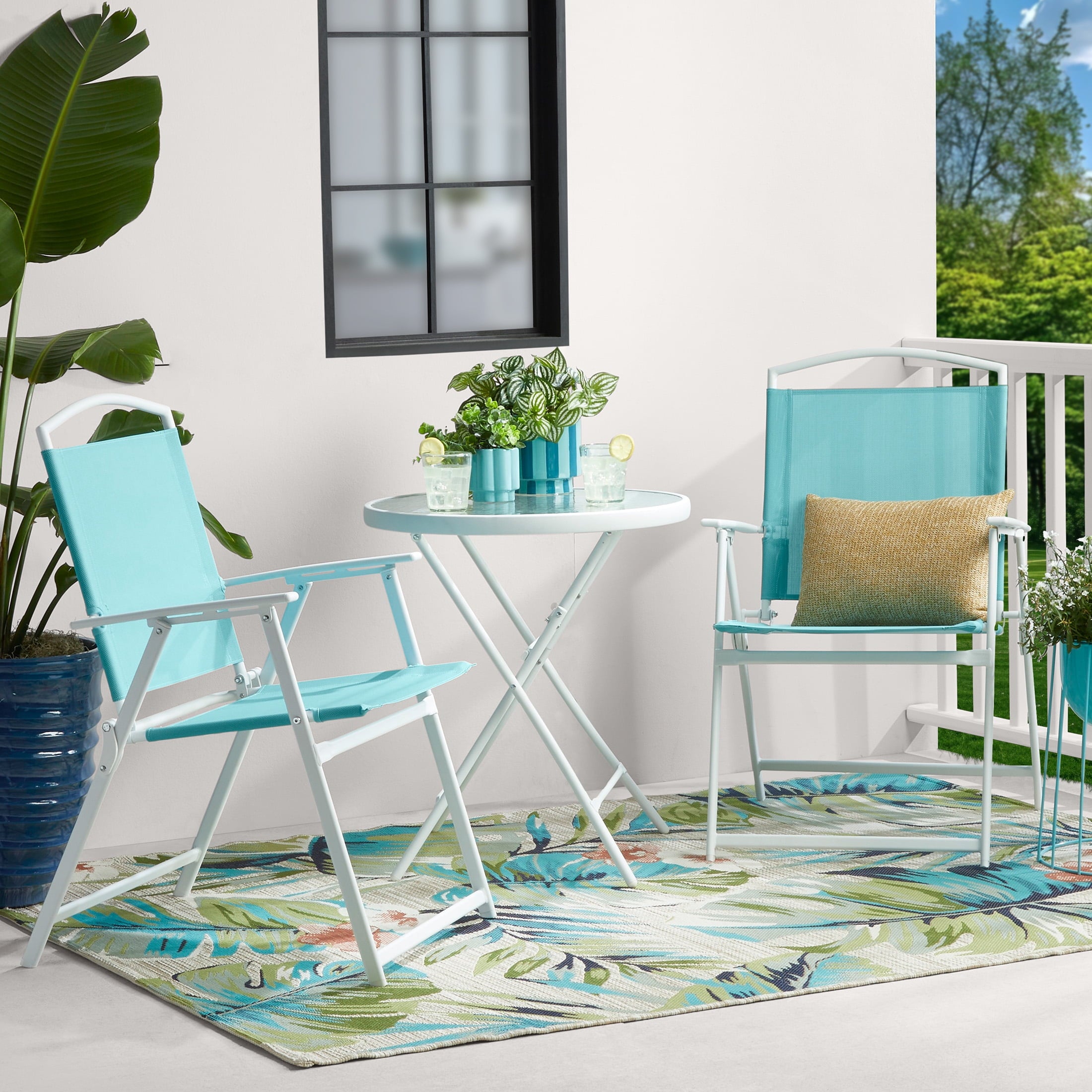 AVERO™ Albany Lane 3-Piece Bistro Set, Aqua - AVERO™