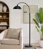 AVERO™ Black Finish Arch Dome Floor Lamp - AVERO™
