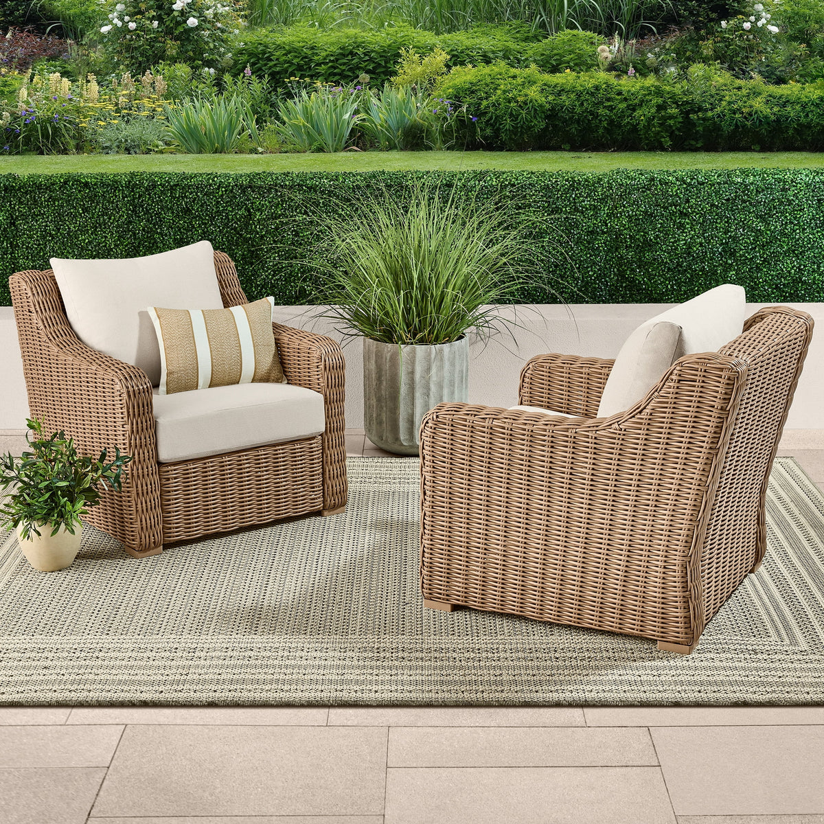 AVERO™ Bellamy Outdoor 2-Pack Lounge Chairs, Dark Brown