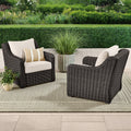 AVERO™ Bellamy Outdoor 2-Pack Lounge Chairs, Dark Brown - AVERO™