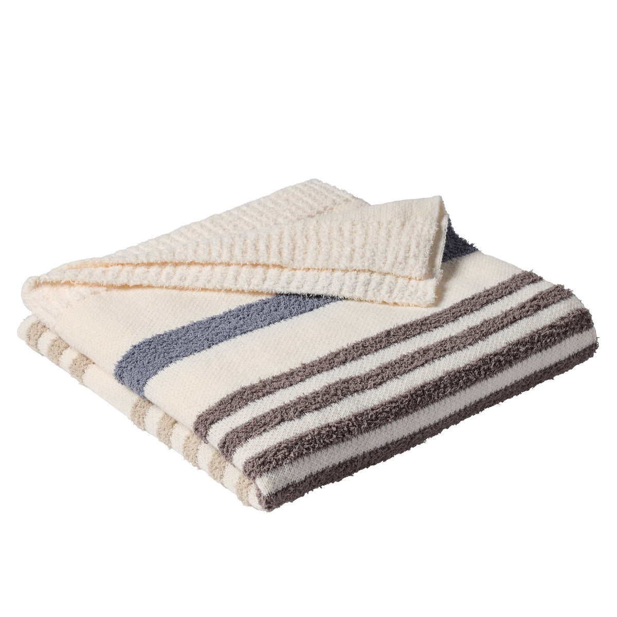 AVERO™ Cozy Knit Throw Blanket, Blue Silver, 50 x 72 in