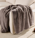 AVERO™ Faux Fur Throw Blanket, 50 in x 72 in, Grey Bisque - AVERO™