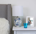 AVERO™ Floral Ceramic Lamp with Shade, 17" - AVERO™