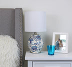 AVERO™ Floral Ceramic Lamp with Shade, 17" - AVERO™
