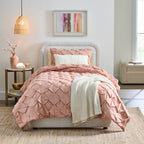 AVERO™ 3-Piece White Paisley Matelasse Comforter Set, Full/Queen - All-Season Bedding