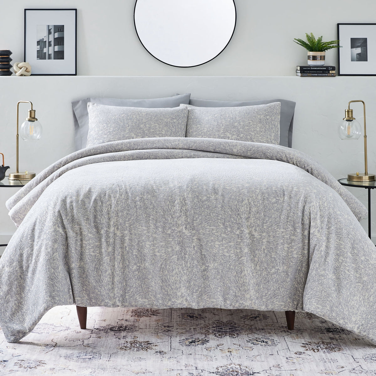 AVERO™ 3-Piece White Paisley Matelasse Comforter Set, Full/Queen - All-Season Bedding