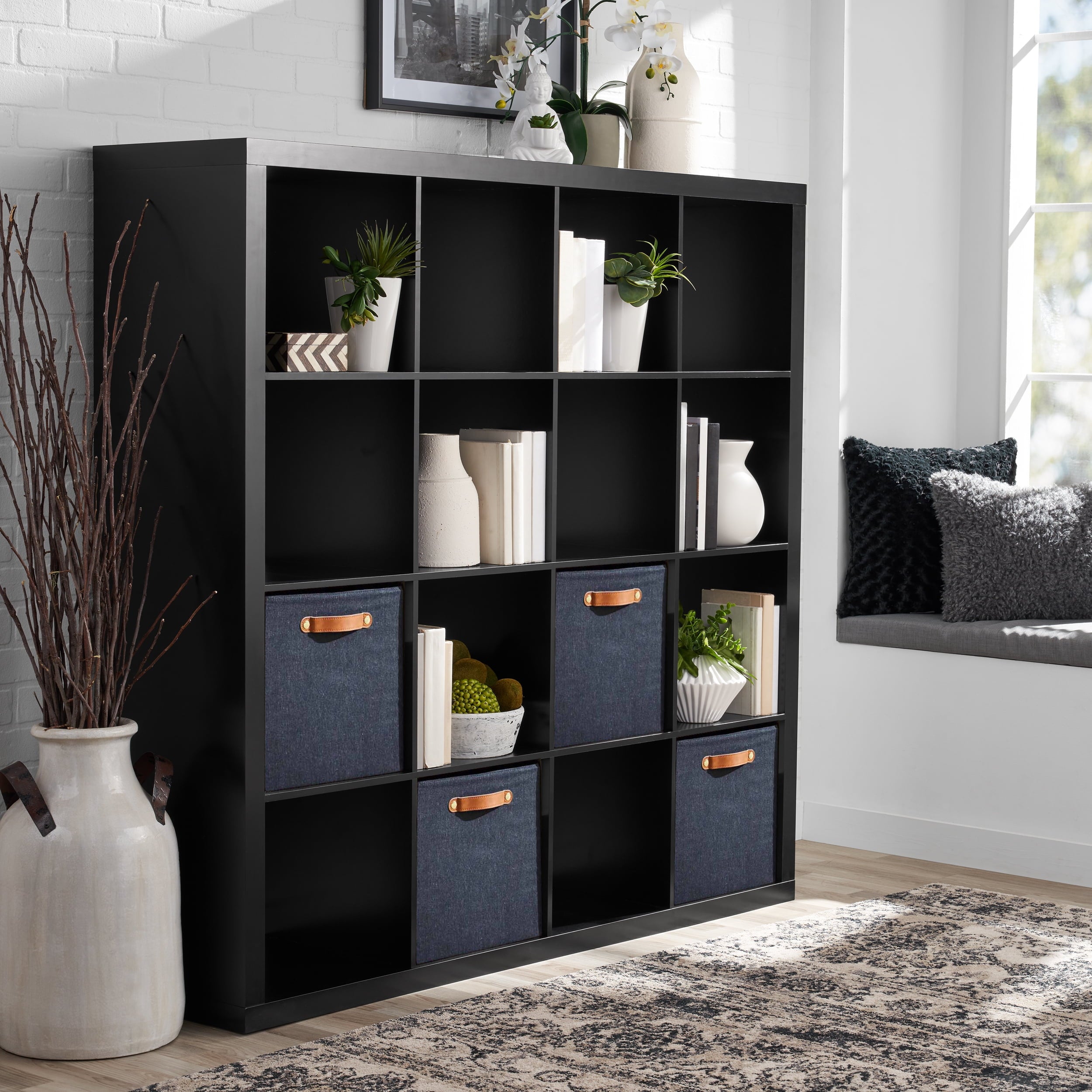 AVERO™ 16 Cube Storage Organizer, White Texture