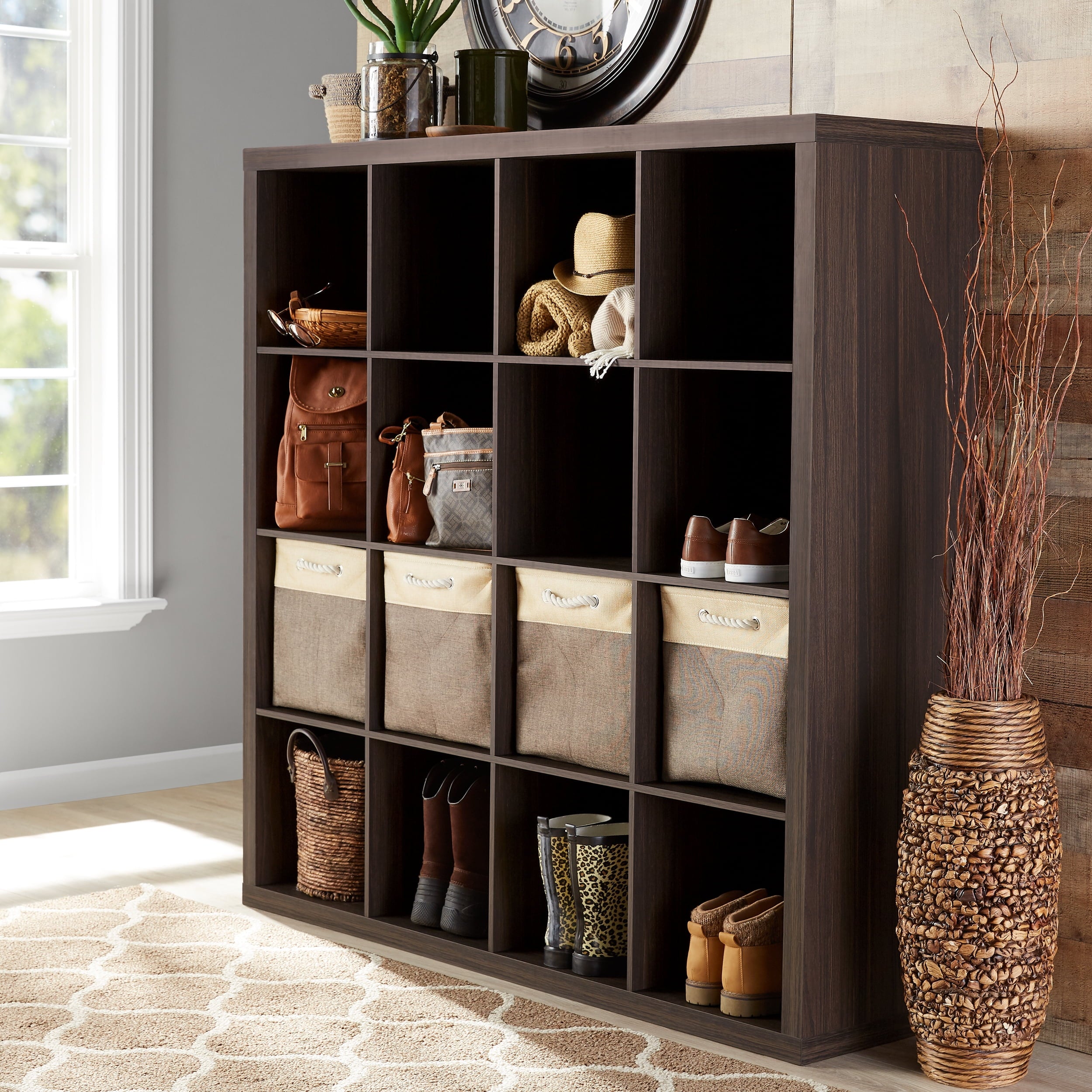 AVERO™ 16 Cube Storage Organizer, White Texture