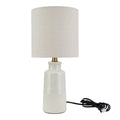 AVERO™ 17 in Reactive Glaze Ceramic Table Lamp with Off-White Shade - AVERO™