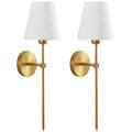 AVERO™ Contemporary Indoor 2-Pack Convertible LED Sconce Table Lamp, Gold - AVERO™