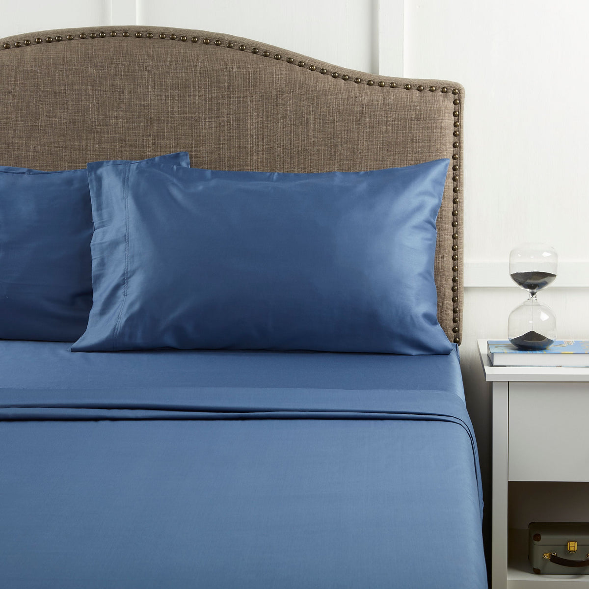 AVERO™ 300 Thread Count 100% Cotton Wrinkle Resistant Sheet Set, Full Soot Grey