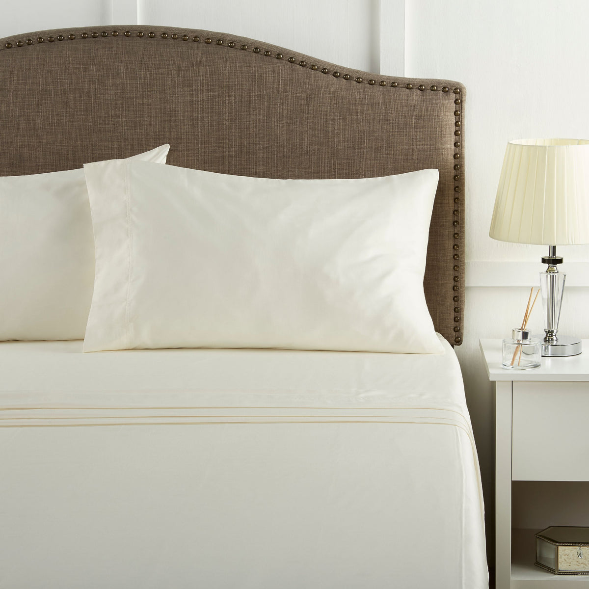 AVERO™ 300 Thread Count 100% Cotton Wrinkle Resistant Sheet Set, Full Soot Grey
