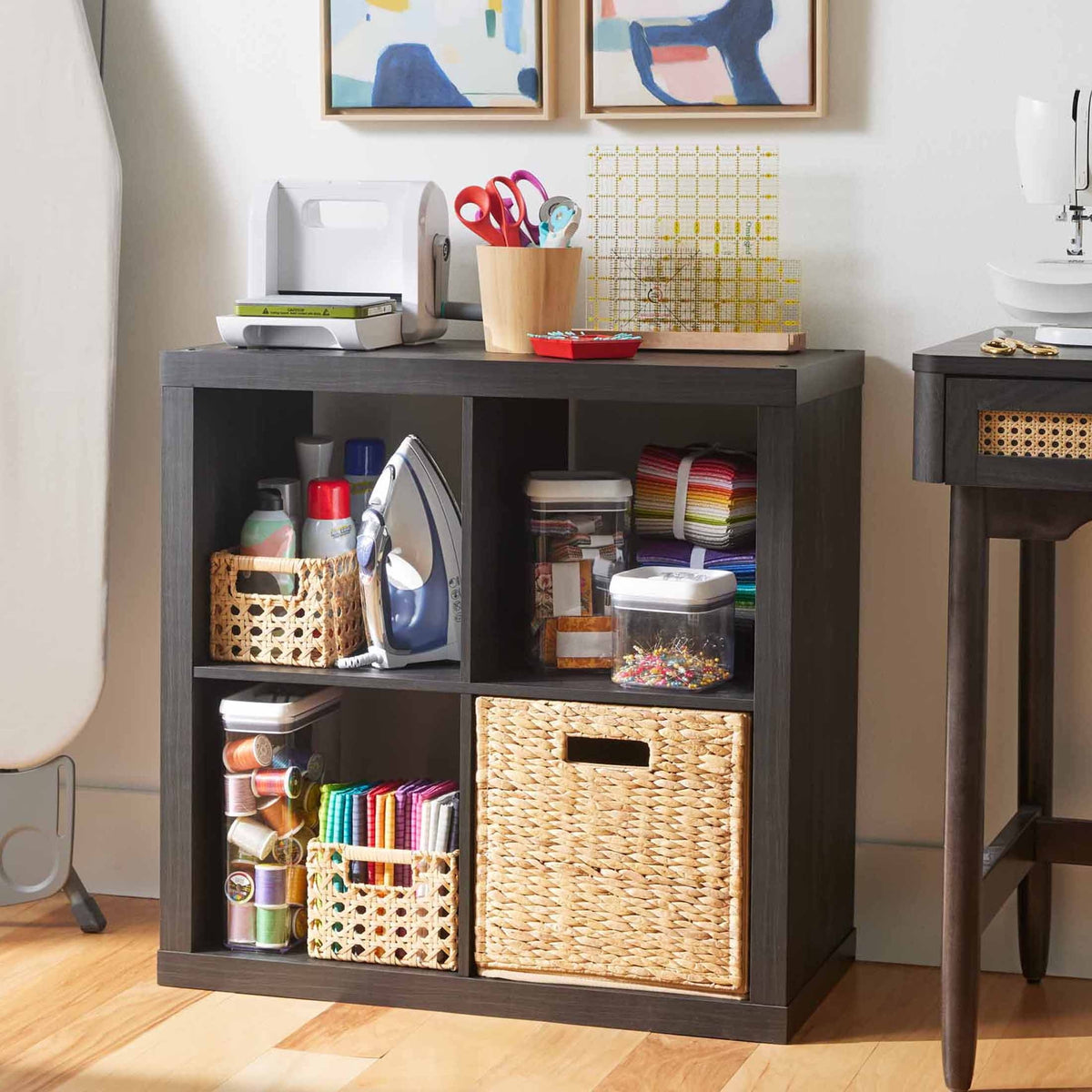 AVERO™ 4 Cube Storage Organizer, White Texture