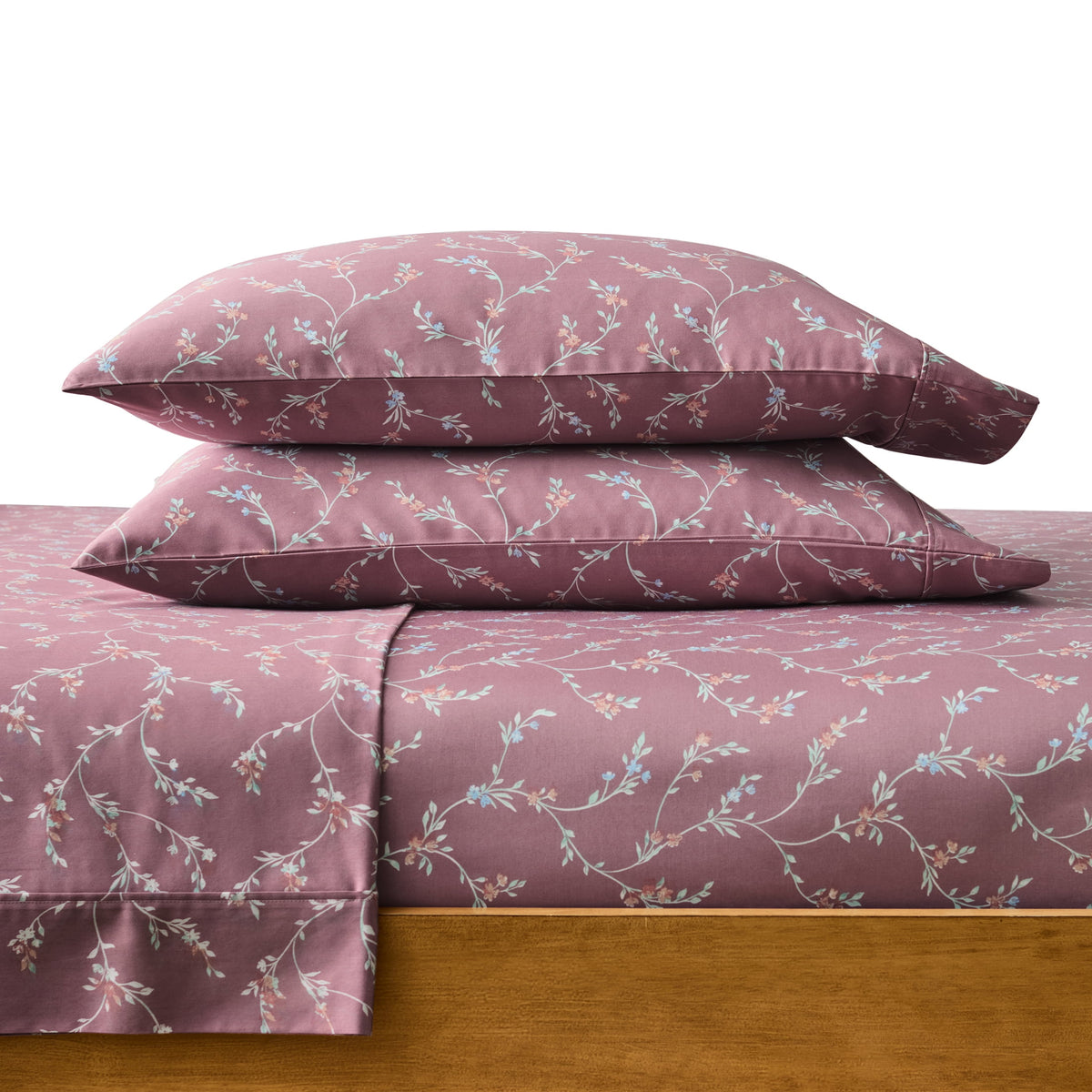 AVERO™ 4-Piece 300 Thread Count 100% Cotton Sateen Sheet Set, Soft Sea, Queen