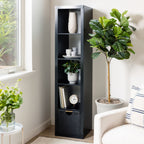 AVERO™ 5 Cube Vertical Storage Organizer, White Texture