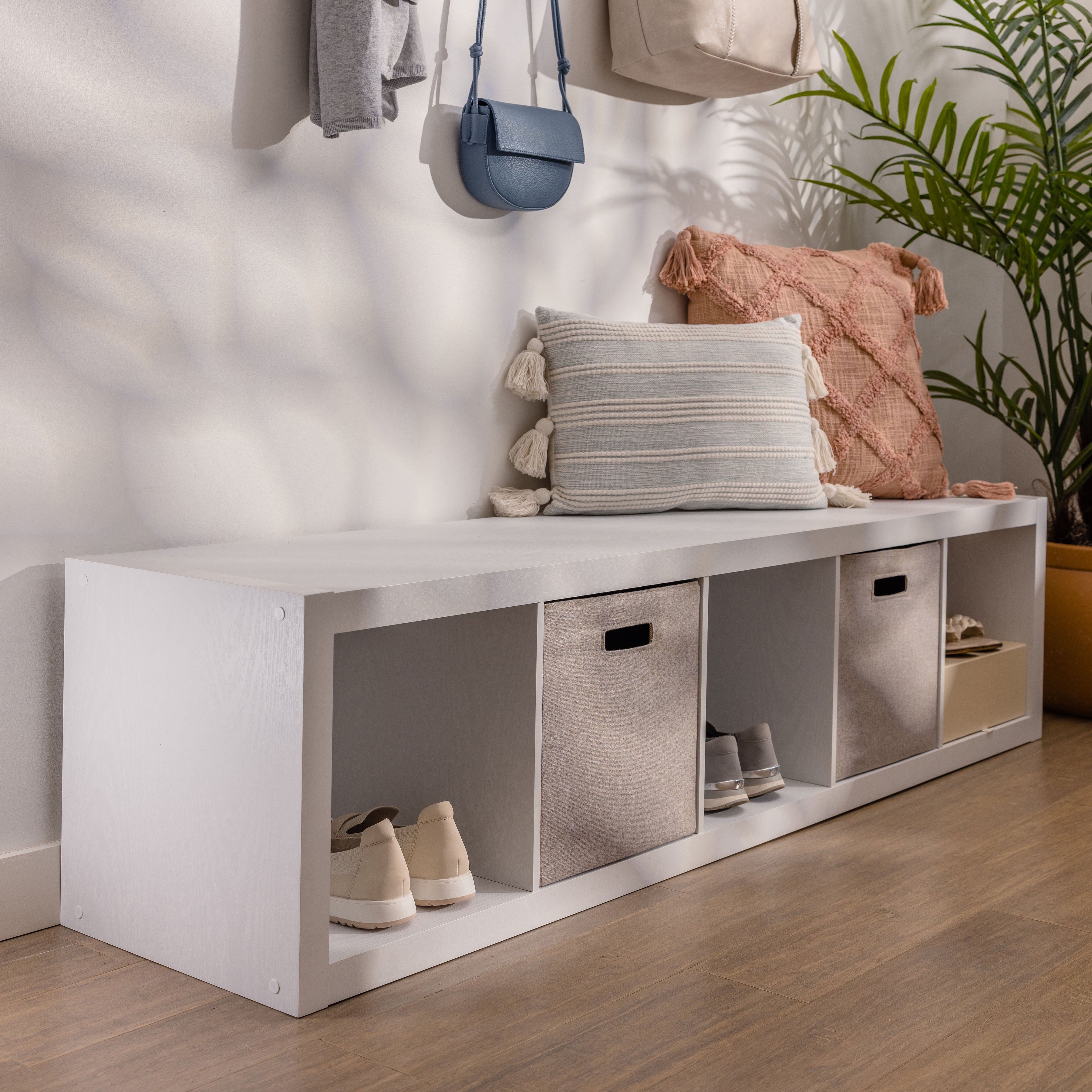 AVERO™ 5 Cube Vertical Storage Organizer, White Texture - AVERO™