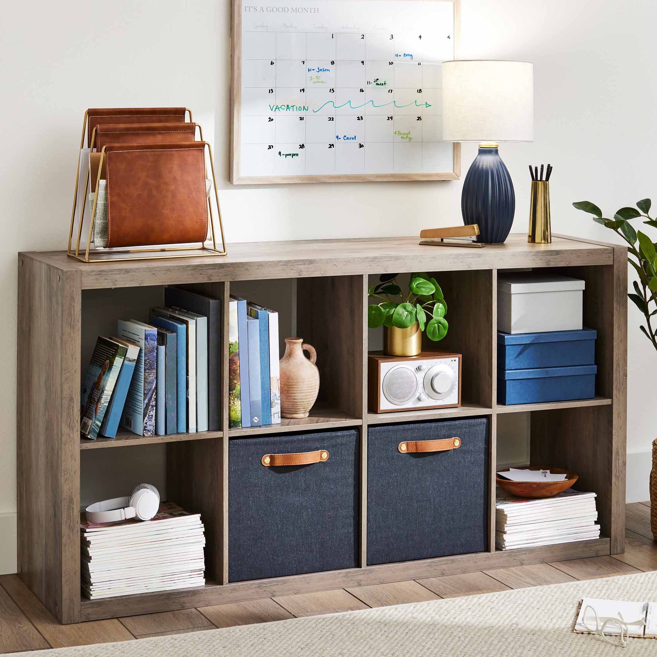 AVERO™ 8 Cube Storage Organizer, Textured White