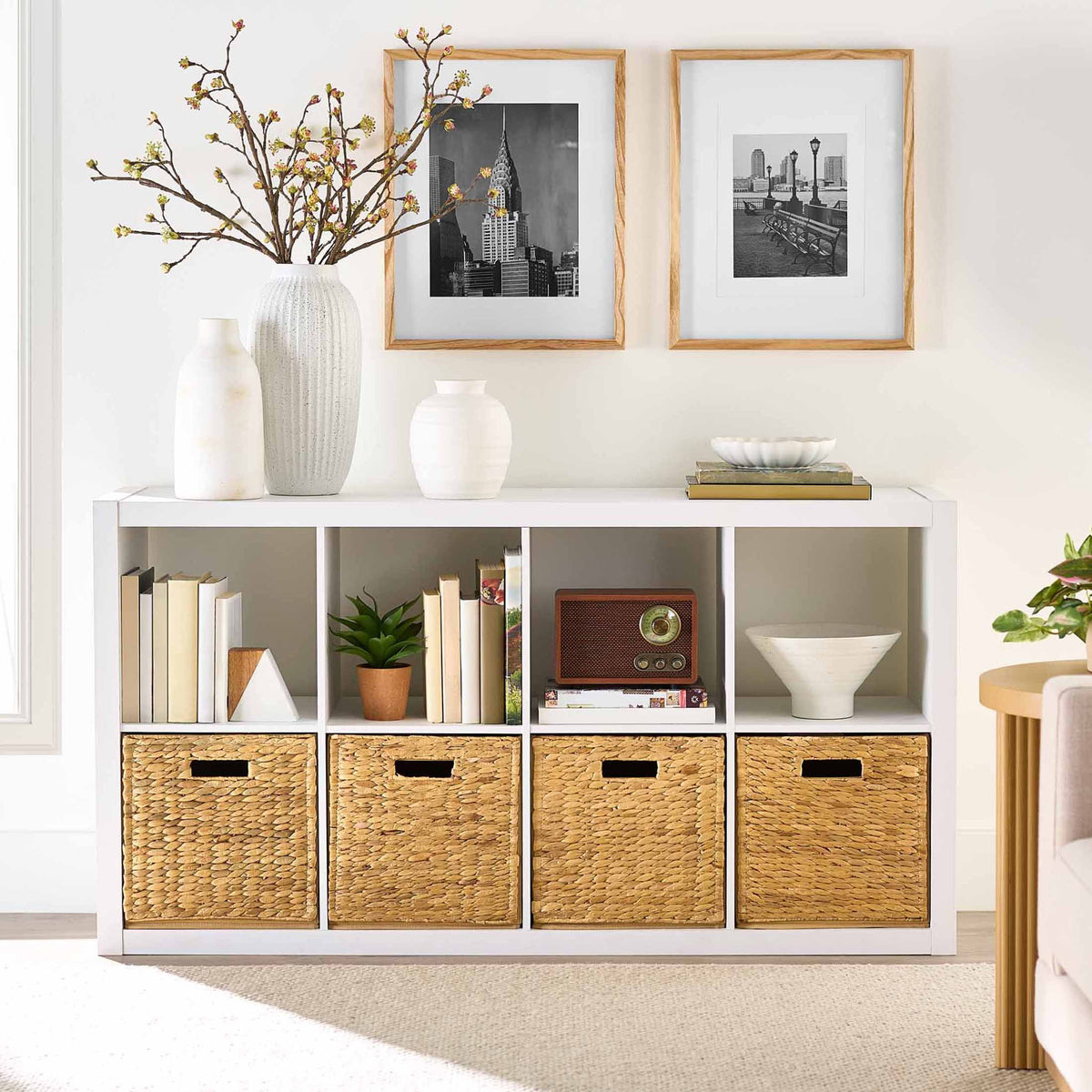 AVERO™ 8 Cube Storage Organizer, Textured White - AVERO™