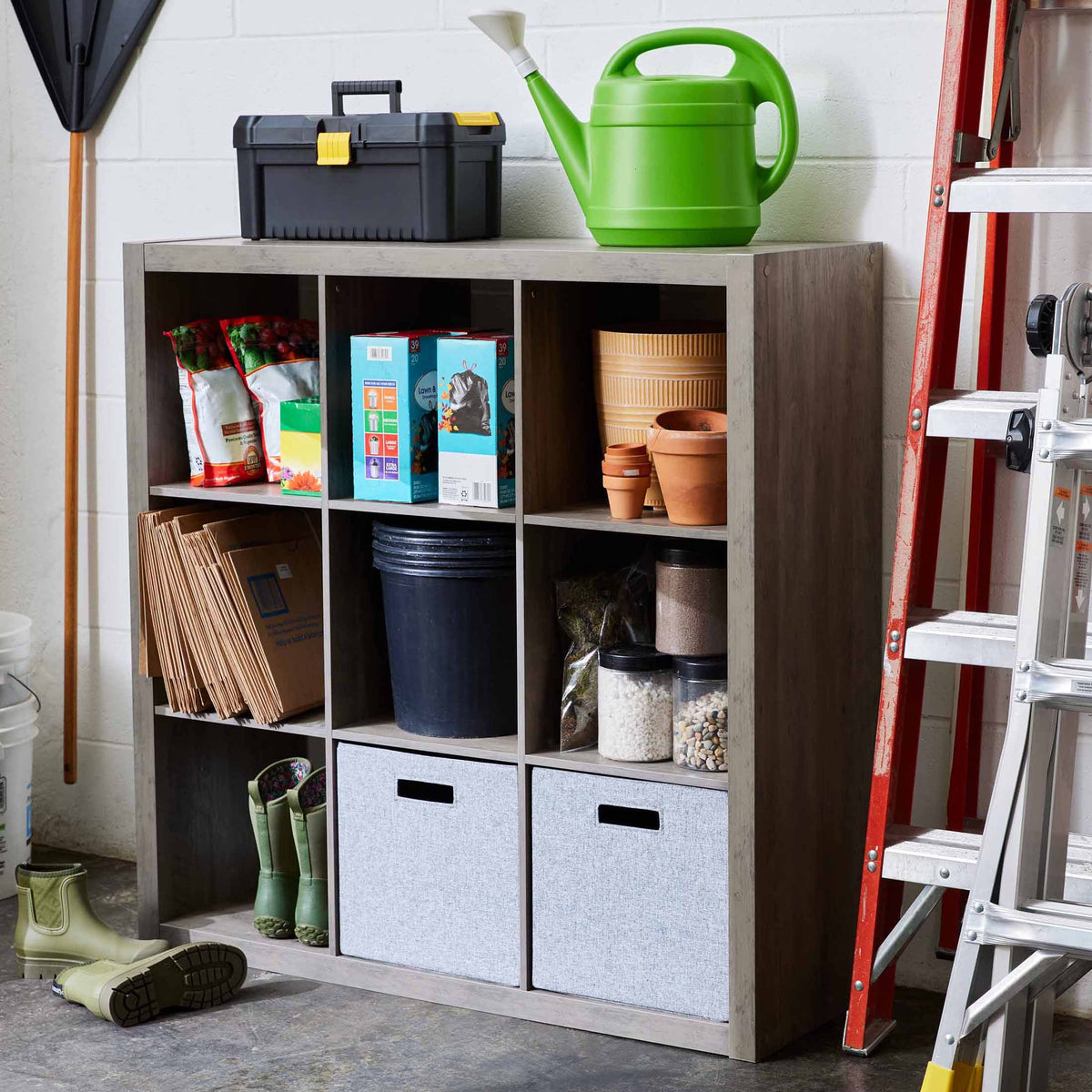 AVERO™ 9 Cube Storage Organizer, Solid Black