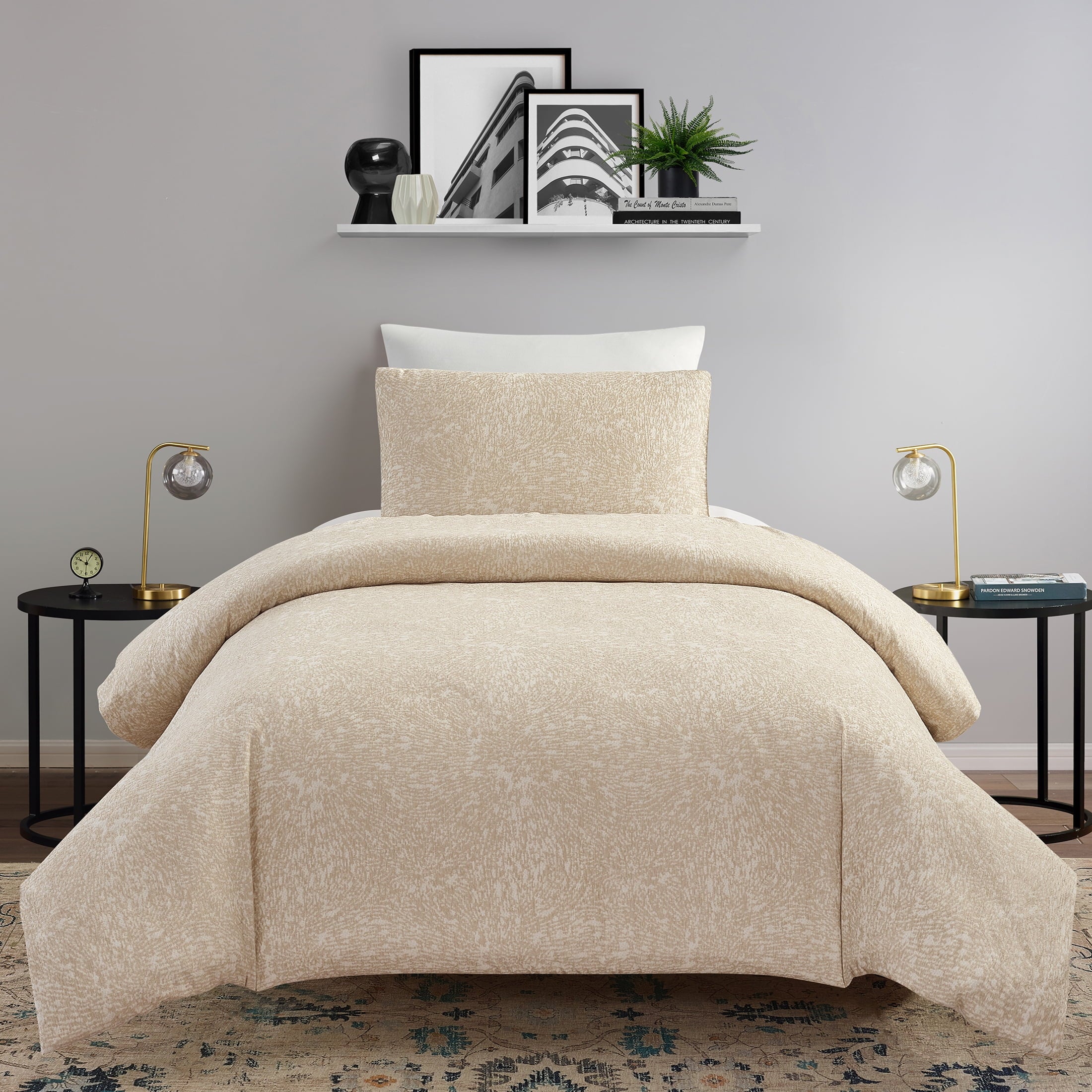 AVERO™ 3-Piece White Paisley Matelasse Comforter Set, Full/Queen - All-Season Bedding