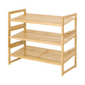 AVERO™ Bamboo 3-Tier Shoe Rack for 9 Pairs - AVERO™