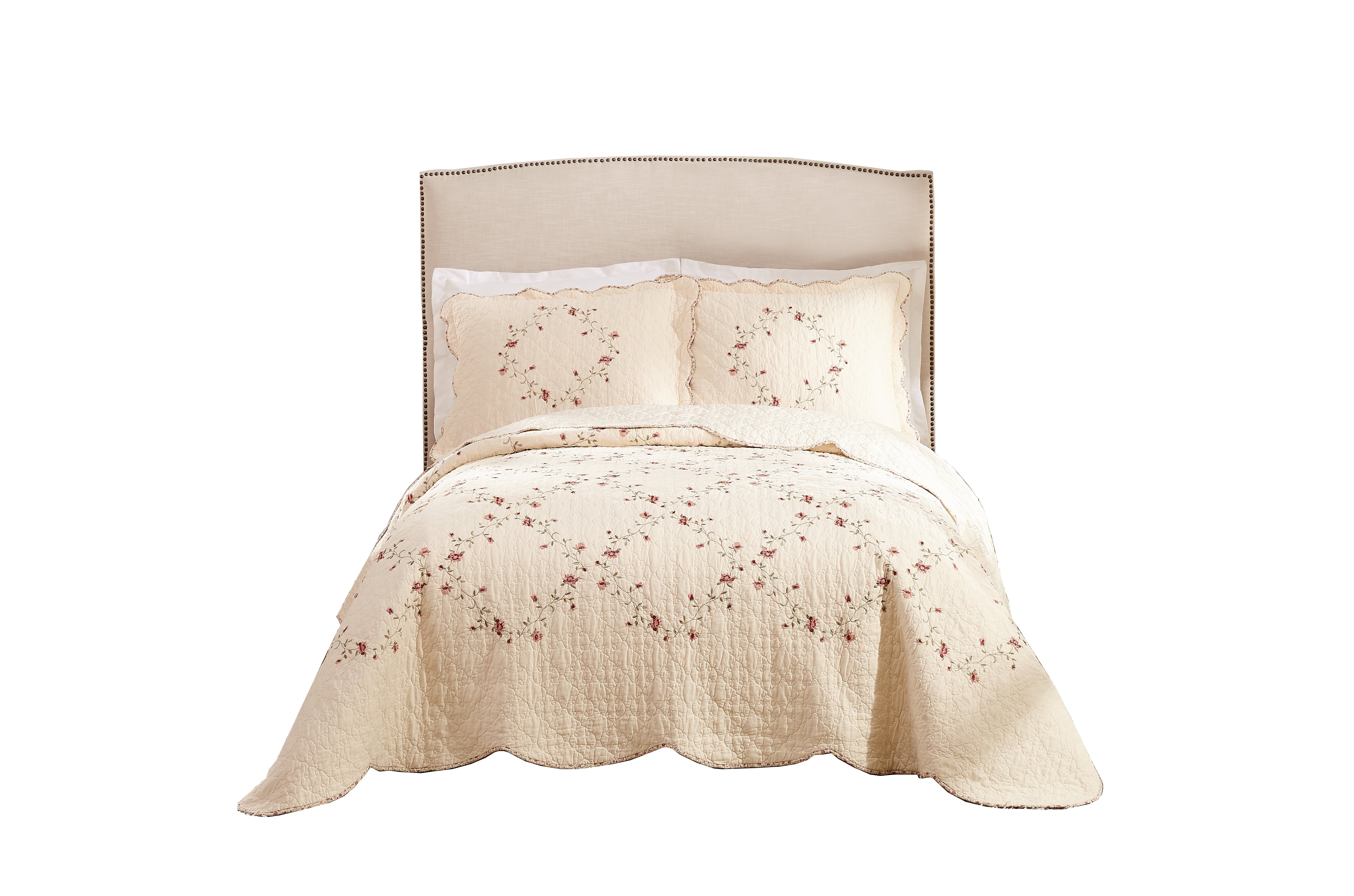 AVERO™ Hannalore Cotton Quilt, Burgundy, Full/Queen, All Ages - AVERO™