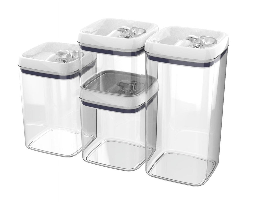 AVERO™ Flip-Tite 4-Pack Square Food Storage Container Set - AVERO™