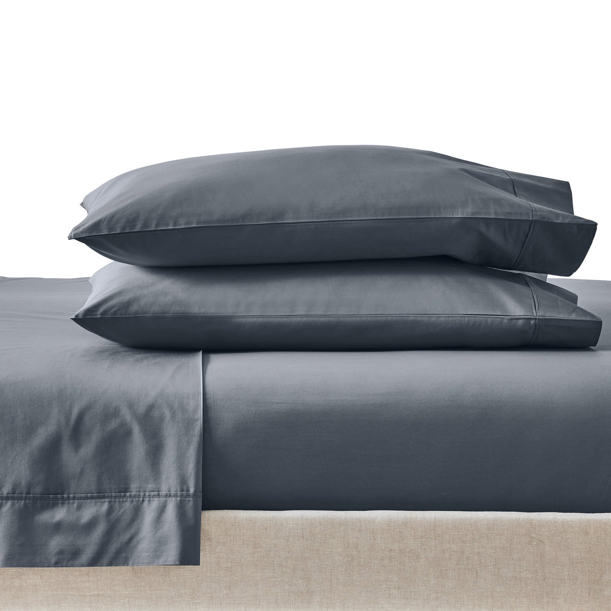 AVERO™ Cool & Crisp 300 Thread Count Cotton Percale Bed Sheet Set, Ziggy Geo Print Gray, Twin