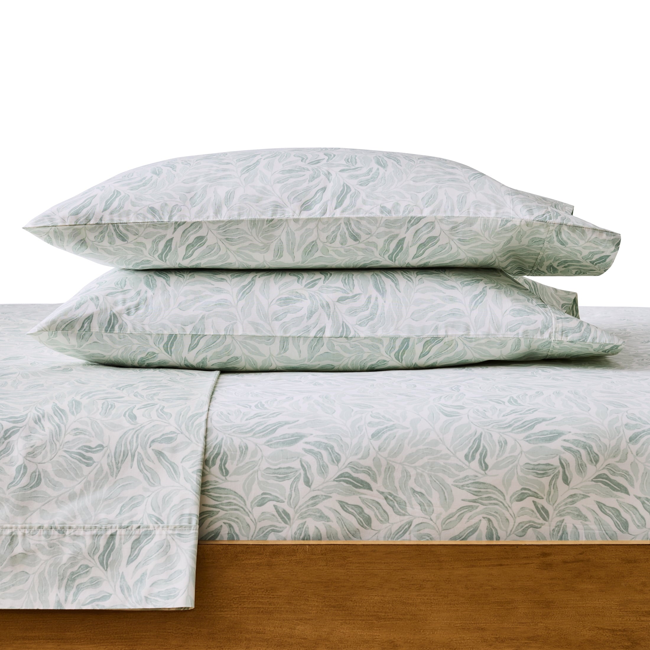 AVERO™ Cool & Crisp 300 Thread Count Cotton Percale Bed Sheet Set, Ziggy Geo Print Gray, Twin