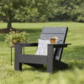 AVERO™ Ezra Outdoor HDPE Adirondack Chair, Black - AVERO™