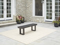 AVERO™ Ezra Black Outdoor Dining Bench, HDPE Material - AVERO™