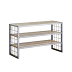 AVERO™ Farmhouse 3 Tier Shoe Rack, Gray, 30in W x 12in D x 18in H - AVERO™