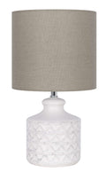 AVERO™ White Ceramic Table Lamp, 15" - AVERO™