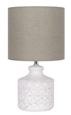 AVERO™ White Ceramic Table Lamp, 15" - AVERO™