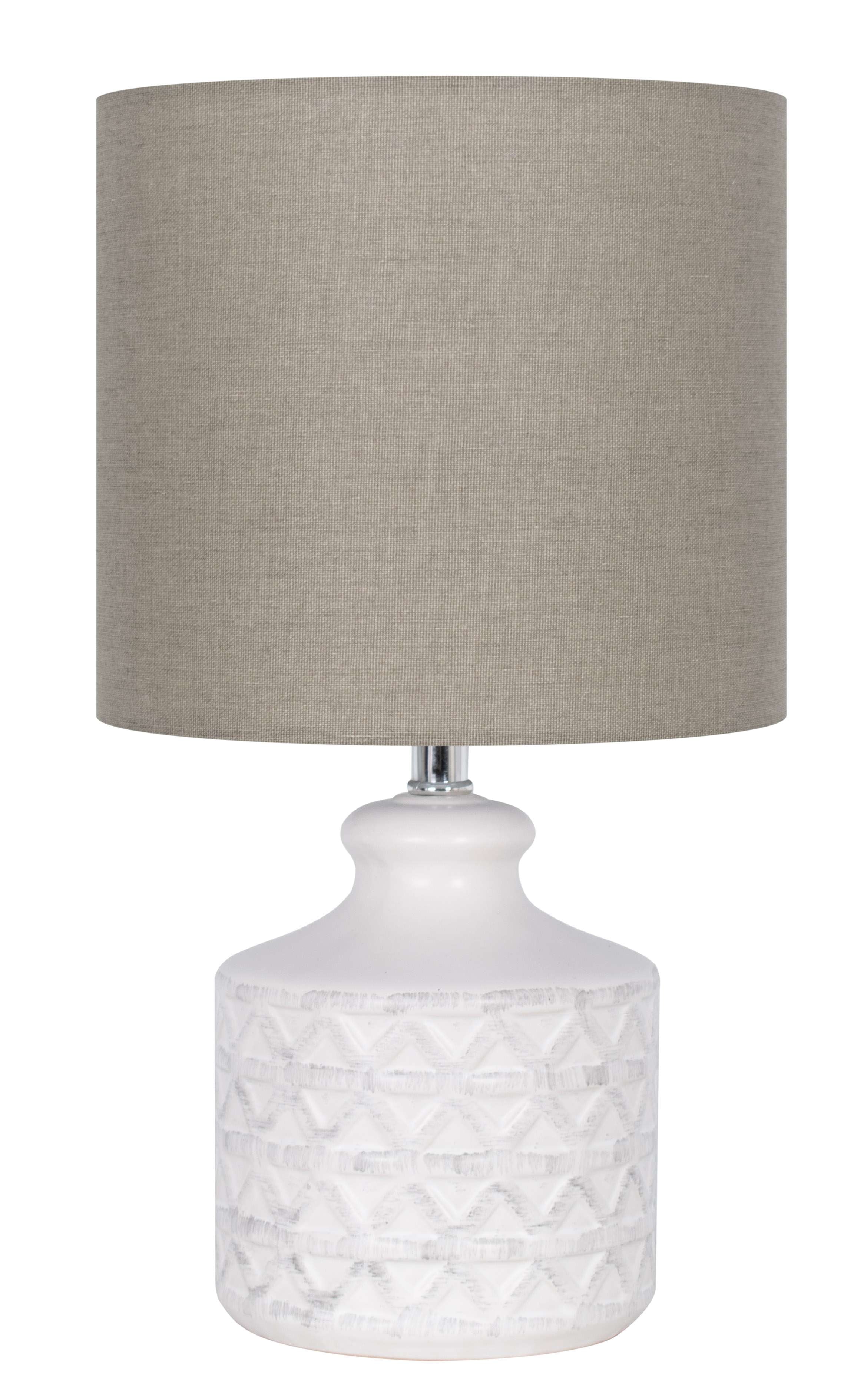AVERO™ White Ceramic Table Lamp, 15" - AVERO™