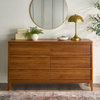 AVERO™ Greyson 6-Drawer Double Dresser, Acorn Finish - AVERO™