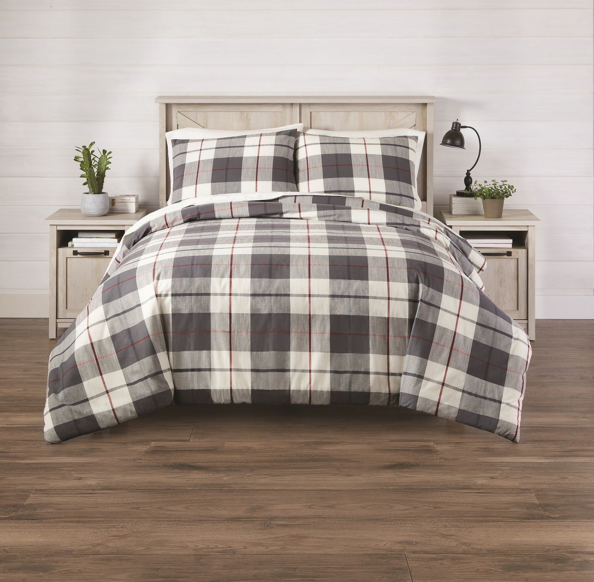 AVERO™ Homestead Plaid 3-piece Comforter Set,Green, Full/Queen - AVERO™
