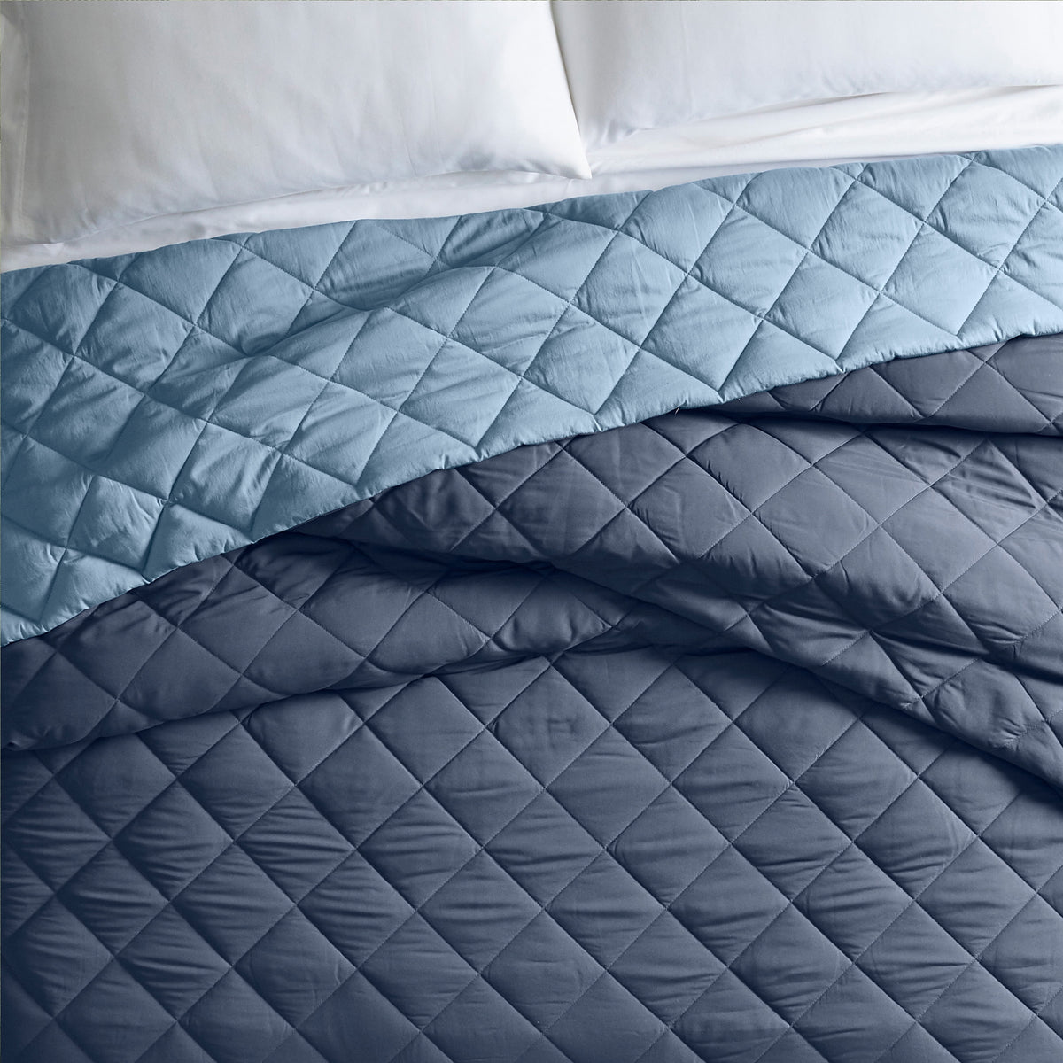 AVERO™ Down Alternative Comforter, Full/Queen - Blue, Reversible - AVERO™