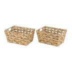 AVERO™ Medium Hyacinth Twist Storage Basket with Handles, 2 Pack - AVERO™