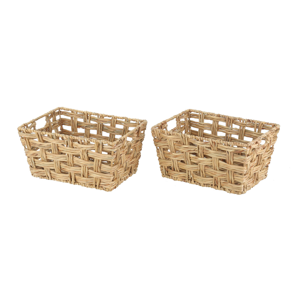 AVERO™ Medium Hyacinth Twist Storage Basket with Handles, 2 Pack - AVERO™