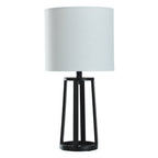AVERO™ Modern Matte Black Table Lamp with Classic Drum Shade - AVERO™