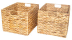 AVERO™ Natural Water Hyacinth Crate, Set of 2, Large - AVERO™