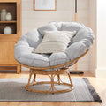 AVERO™ Emma Papasan Accent Chair, Gray Linen - AVERO™