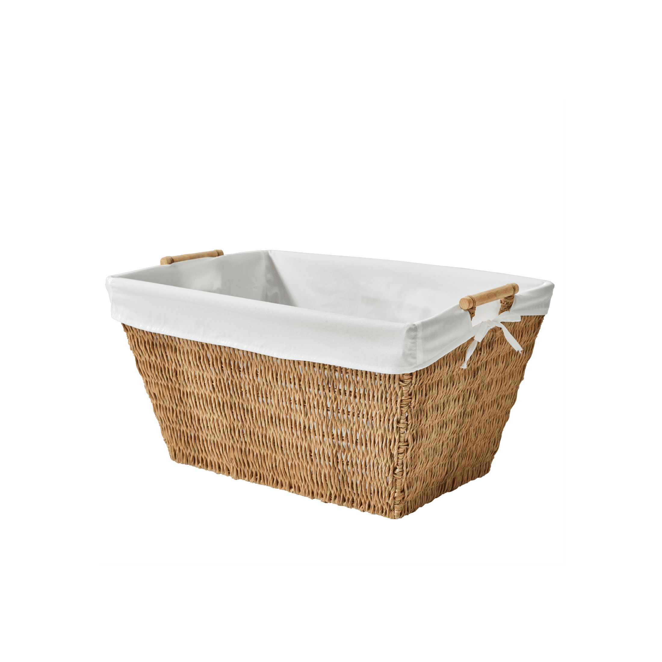 AVERO™ Resin Poly Rattan Laundry Basket with Liner, Adult - AVERO™
