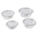 AVERO™ Round Tritan Food Storage Container with Tritan Lid. Set of 4, 8 Pieces - AVERO™