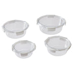 AVERO™ Round Tritan Food Storage Container with Tritan Lid. Set of 4, 8 Pieces - AVERO™