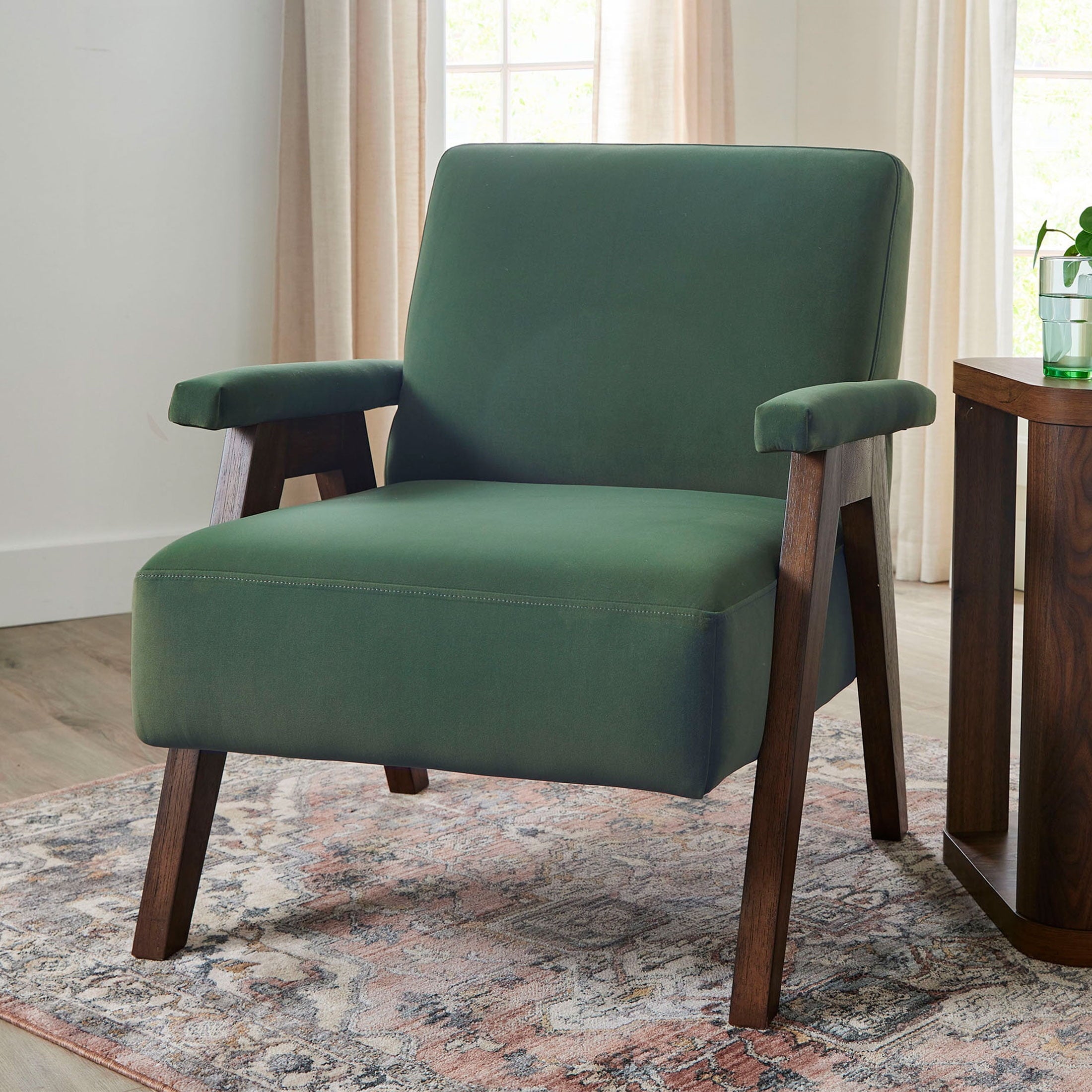 AVERO™ Ezra Accent Chair, Olive Green - AVERO™